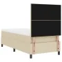 Cama de base de caja con colchón y LED crema 90x200 cm tela | Foro24.es | Tu tienda online para hogar, jardín y más Foro24.es