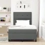 Cama con Box Spring con colchón y luz LED Gris oscuro 120x200 cm Tela | Foro24.es | Tu tienda online para hogar, jardín y más Foro24.es