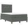 Cama con Box Spring con colchón y luz LED Gris oscuro 120x200 cm Tela | Foro24.es | Tu tienda online para hogar, jardín y más Foro24.es
