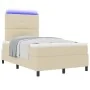 Cama con base y colchón LED crema 120x200 cm tela | Foro24.es | Tu tienda online para hogar, jardín y más Foro24.es