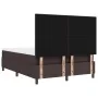 Cama con somier con colchón y LED Marrón oscuro 140x190 cm Tela | Foro24.es | Tu tienda online para hogar, jardín y más Foro24.es