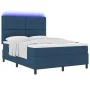 Cama Box Spring con Colchón & Luz LED Azul 160x200 cm Tela | Foro24.es | Tu tienda online para hogar, jardín y más Foro24.es