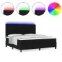 Cama con base de muelles con colchón y LED Negro 200x200 cm Tela | Foro24.es | Tu tienda online para hogar, jardín y más Foro24.es