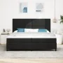 Cama con base de muelles con colchón y LED Negro 200x200 cm Tela | Foro24.es | Tu tienda online para hogar, jardín y más Foro24.es