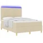 Colchón box spring Crema Tela 140 x 190 cm Colchón Rectangular | Foro24.es | Tu tienda online para hogar, jardín y más Foro24.es