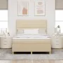 Colchón box spring Crema Tela 140 x 190 cm Colchón Rectangular | Foro24.es | Tu tienda online para hogar, jardín y más Foro24.es