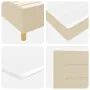Colchón box spring Crema Tela 140 x 190 cm Colchón Rectangular | Foro24.es | Tu tienda online para hogar, jardín y más Foro24.es