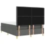 Cama con somier y colchón & LED Gris Oscuro 140x200 cm Tela | Foro24.es | Tu tienda online para hogar, jardín y más Foro24.es