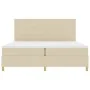 Cama con Somier y Colchón & LED Crema 200x200 cm Tela | Foro24.es | Tu tienda online para hogar, jardín y más Foro24.es
