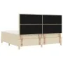 Cama con Somier y Colchón & LED Crema 200x200 cm Tela | Foro24.es | Tu tienda online para hogar, jardín y más Foro24.es