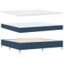 Cama con Somier y Colchón & LED Azul 200x200 cm Tela | Foro24.es | Tu tienda online para hogar, jardín y más Foro24.es
