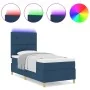 Estructura de Cama con Colchón Azul Tela 90 x 200 cm Cama Azul | Foro24.es | Tu tienda online para hogar, jardín y más Foro24.es