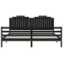 Estructura de cama con cabecero madera maciza negro 200x200 cm de vidaXL, Camas y somieres - Ref: Foro24-3194205, Precio: 196...
