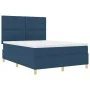 Estructura de Cama con Colchón Azul Tela 140 x 190 cm | Foro24.es | Tu tienda online para hogar, jardín y más Foro24.es