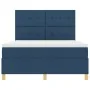 Estructura de Cama con Colchón Azul Tela 140 x 190 cm | Foro24.es | Tu tienda online para hogar, jardín y más Foro24.es