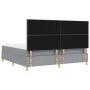 Estructura de Cama con Colchón Gris Claro Tela 200 x 200 cm | Foro24.es | Tu tienda online para hogar, jardín y más Foro24.es