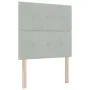 Cama Box Spring con Colchón y Luz LED Gris Claro 90x200 cm Terciopelo | Foro24.es | Tu tienda online para hogar, jardín y más Foro24.es