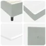 Cama Box Spring con Colchón y Luz LED Gris Claro 90x200 cm Terciopelo | Foro24.es | Tu tienda online para hogar, jardín y más Foro24.es