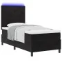 Cama Box Spring con Colchón y LED Negra 90x200 cm de Terciopelo | Foro24.es | Tu tienda online para hogar, jardín y más Foro24.es