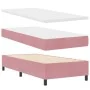 Cama con somier y colchón con LED Rosa 100x200 cm Terciopelo by , Beds and slatted bases - Ref: Foro24-3343297, Price: 344,04...