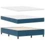 Cama con Box Spring y Colchón & LED Azul Oscuro 160x200 cm de Terciopelo | Foro24.es | Tu tienda online para hogar, jardín y más Foro24.es