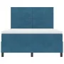 Cama con Box Spring y Colchón & LED Azul Oscuro 160x200 cm de Terciopelo | Foro24.es | Tu tienda online para hogar, jardín y más Foro24.es