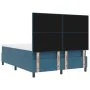 Cama con Box Spring y Colchón & LED Azul Oscuro 160x200 cm de Terciopelo | Foro24.es | Tu tienda online para hogar, jardín y más Foro24.es