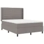 Cama box spring con colchón y LED Taupe 140x200 cm Tela | Foro24.es | Tu tienda online para hogar, jardín y más Foro24.es