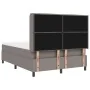 Cama box spring con colchón y LED Taupe 140x200 cm Tela | Foro24.es | Tu tienda online para hogar, jardín y más Foro24.es