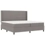 Cama Box Spring con colchón y LED Taupe 200x200 cm Tela | Foro24.es | Tu tienda online para hogar, jardín y más Foro24.es