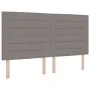 Cama Box Spring con colchón y LED Taupe 200x200 cm Tela | Foro24.es | Tu tienda online para hogar, jardín y más Foro24.es