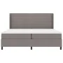 Cama Box Spring con colchón y LED Taupe 200x200 cm Tela | Foro24.es | Tu tienda online para hogar, jardín y más Foro24.es