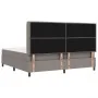 Cama Box Spring con colchón y LED Taupe 200x200 cm Tela | Foro24.es | Tu tienda online para hogar, jardín y más Foro24.es