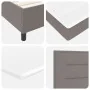 Cama Box Spring con colchón y LED Taupe 200x200 cm Tela | Foro24.es | Tu tienda online para hogar, jardín y más Foro24.es