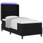 Cama Box Spring con Colchón y LED Negro 90x200 cm Tela by , Beds and slatted bases - Ref: Foro24-3343485, Price: 368,06 €, Di...
