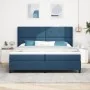 Cama de Box Spring con Colchón y LED Azul 200x200 cm Tela | Foro24.es | Tu tienda online para hogar, jardín y más Foro24.es