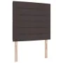 Cama Box Spring con Colchón y LED Marrón Oscuro 90x200 cm Tela | Foro24.es | Tu tienda online para hogar, jardín y más Foro24.es