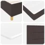 Cama Box Spring con Colchón y LED Marrón Oscuro 90x200 cm Tela | Foro24.es | Tu tienda online para hogar, jardín y más Foro24.es
