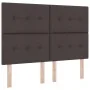Cama con somier de y colchón & LED Marrón Oscuro 140x190 cm Tela | Foro24.es | Tu tienda online para hogar, jardín y más Foro24.es