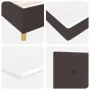 Cama con somier de y colchón & LED Marrón Oscuro 140x190 cm Tela | Foro24.es | Tu tienda online para hogar, jardín y más Foro24.es