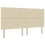 Cama Box Spring con Colchón y LED Crema 200x200 cm Tela | Foro24.es | Tu tienda online para hogar, jardín y más Foro24.es