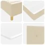 Cama Box Spring con Colchón y LED Crema 200x200 cm Tela | Foro24.es | Tu tienda online para hogar, jardín y más Foro24.es