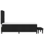 Cama Box Spring con Colchón y Banco Negro 90x200 cm Tela de , Camas y somieres - Ref: Foro24-3343962, Precio: 381,62 €, Descu...