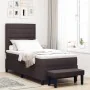 Cama con Somier con Colchón y Banco Marrón Oscuro 90x200 cm Tela | Foro24.es | Tu tienda online para hogar, jardín y más Foro24.es