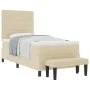 Cama con Base con Colchón y Banco Beige 90x200 cm Tela | Foro24.es | Tu tienda online para hogar, jardín y más Foro24.es