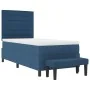 Cama con Somier con Colchón y Banco Azul 90x200 cm Tela | Foro24.es | Tu tienda online para hogar, jardín y más Foro24.es