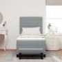 Cama Base con Colchón y Banco Gris Claro 100x200 cm Tela | Foro24.es | Tu tienda online para hogar, jardín y más Foro24.es