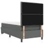 Cama con Base con Colchón y Banco Gris Oscuro 100x200 cm Tela | Foro24.es | Tu tienda online para hogar, jardín y más Foro24.es