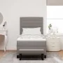 Cama con Base de Resorte con Colchón y Banco Taupe 100x200 cm Tela | Foro24.es | Tu tienda online para hogar, jardín y más Foro24.es