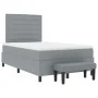 Cama con Canon con Colchón y Banco Gris Claro 120x200 cm Tela | Foro24.es | Tu tienda online para hogar, jardín y más Foro24.es